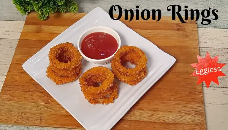 Eggless onion rings