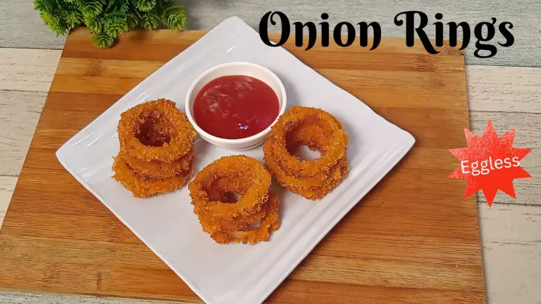 Eggless onion rings